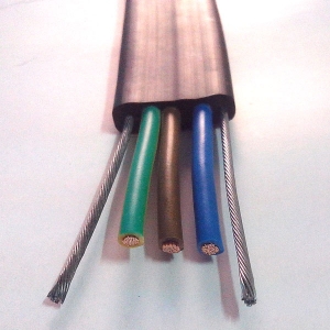 3о2.5ƽ䓽z|ؙC܇(ch)|  2.5 core 3 square steel wire flat cable for  ...